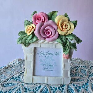 A Glimpse of Garden Dreams Vintage Picture Frame
